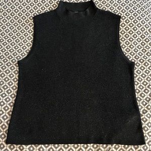 Coldwater Creek Black Metallic Blend Tank